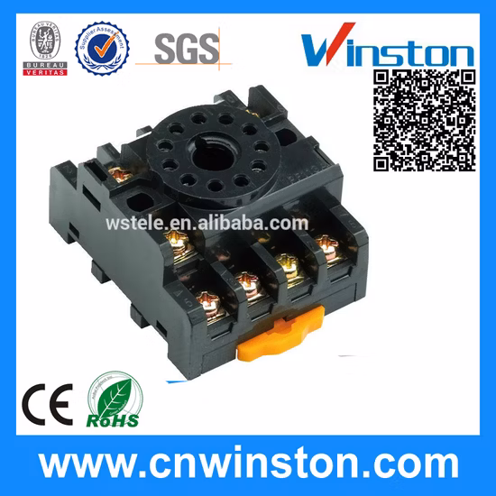 Auto Relay Socket with Line Square Socket Relay Base Supporting Wholesale Customization