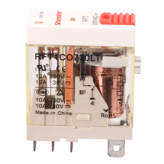 Rft1co615lt 1 Pol 12 A 110 VAC Industrielles Halbleiterrelais-Set, Schnittstellenrelais, schmales Relais mit LED