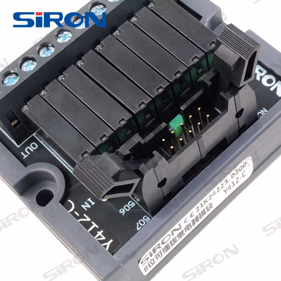 Siron Y412 Mil-Verbindungsschrauben-LED zeigt 8-Kanal-24-V-Relaismodul an