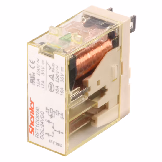 Rft1co024L 1 Pole 12A 24VDC Slim Relay Power 24VDC 8pin Modul Lora Dpdt Test Set Module Schnittstellenrelais